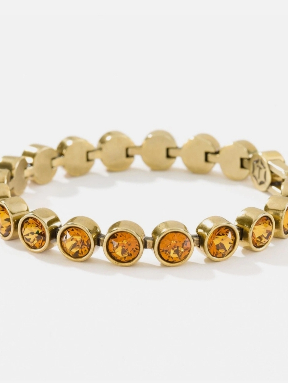Touchstone Crystal Swarovski Light Amber Ice Bracelet